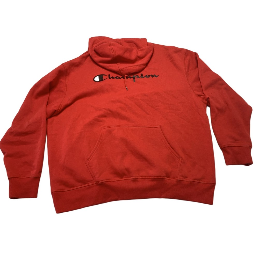 Champion Blood Orange Pullover Hoodie Sweatshirt